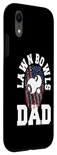 iPhone XR American Flag Fingerprint Patriotic Sports Lawn Bowls Dad Case