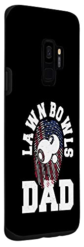 Galaxy S9 American Flag Fingerprint Patriotic Sports Lawn Bowls Dad Case