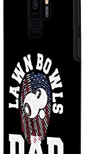 Galaxy S9 American Flag Fingerprint Patriotic Sports Lawn Bowls Dad Case