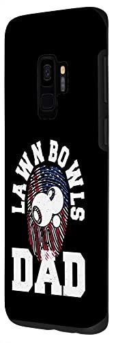 Galaxy S9 American Flag Fingerprint Patriotic Sports Lawn Bowls Dad Case