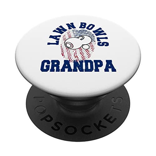 American Flag Fingerprint Patriotic Lawn Bowls Grandpa PopSockets Swappable PopGrip