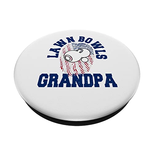 American Flag Fingerprint Patriotic Lawn Bowls Grandpa PopSockets Swappable PopGrip