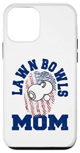 iphone 12 mini american flag fingerprint patriotic sports lawn bowls mom case