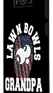 Galaxy S8+ American Flag Fingerprint Patriotic Lawn Bowls Grandpa Case