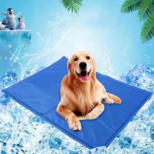 yaureozi dog cooling pad, pet gel cooling pad, no refrigeration or electricity needed, summer pet ice pad for kennels, crates and travel 19.7 x 25.6 inch