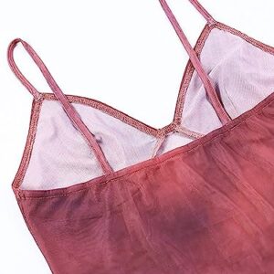 Camisole for Women Y2K Crop Top Sexy Spaghetti Strap Sleeveless Cami Top Halter Top Backless Sexy Summer Tops for Women A Red