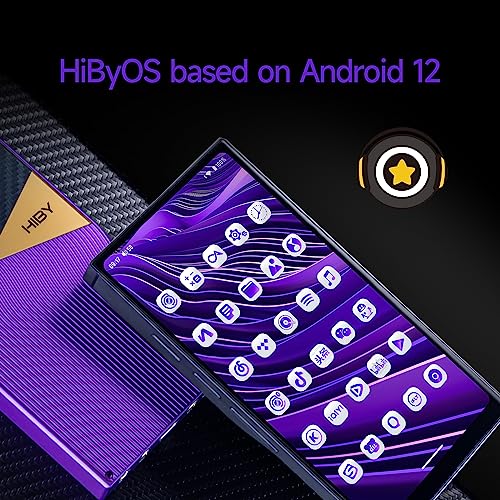 HiBy R6 Pro II Music Player Digital Audio Player Mp3 Player with Bluetooth and WiFi/Dual DAC/Class A amp/Android 12 OS/MQA 16X / DSD1024 / PCM1536K Black