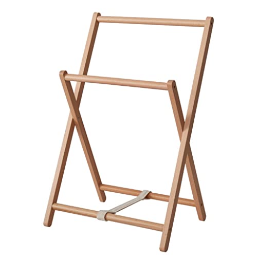 N/A Solid Wood Floor Clothes Rack Clothes Storage Rack Multifunctional Household Indoor Bedside Folding Hanger