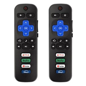 new universal tv remote compatible only for rku- tvs remote,compatible for tcl rku-/hisense rku-/onn rku- tvs (not for rku- stick and box) (pack of 2)