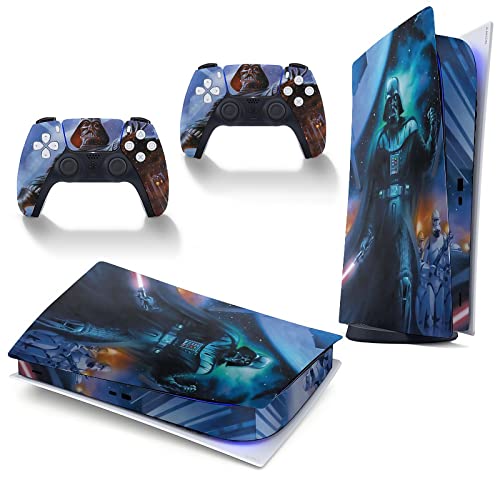 Anime Stickers for PS5 Skin Digital Edition,Playstation 5 Console and Controller,Vinyl Cover Skins Wraps Style E