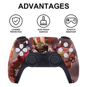 Stickers for PS5 Console and Playstation 5 Controller Skin,Digital Edition for Anime Accessories, No Bubble,Waterproof styleE