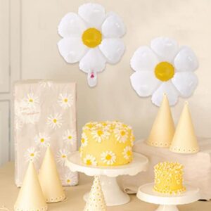 White Daisy Balloon - Daisy Baby Shower, Daisy Bridal Shower, White Wedding, Daisy Balloon Garland, Two Groovy, Five is a Vibe, Groovy One Decoration (DAISY BALLON)