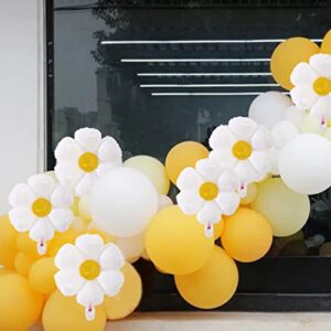 White Daisy Balloon - Daisy Baby Shower, Daisy Bridal Shower, White Wedding, Daisy Balloon Garland, Two Groovy, Five is a Vibe, Groovy One Decoration (DAISY BALLON)