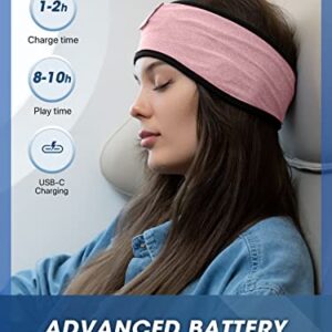 Sleepbeauty Sleep-Headphones-Wireless-Bluetooth-Headband - Comfy Sleeping Eye Mask Headphones Headset, Sport Headband Earbuds Electronics Tech Gadgets Christmas Birthday Gifts for Women Men Running