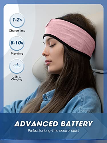 Sleepbeauty Sleep-Headphones-Wireless-Bluetooth-Headband - Comfy Sleeping Eye Mask Headphones Headset, Sport Headband Earbuds Electronics Tech Gadgets Christmas Birthday Gifts for Women Men Running