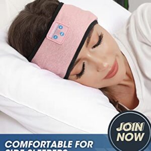 Sleepbeauty Sleep-Headphones-Wireless-Bluetooth-Headband - Comfy Sleeping Eye Mask Headphones Headset, Sport Headband Earbuds Electronics Tech Gadgets Christmas Birthday Gifts for Women Men Running