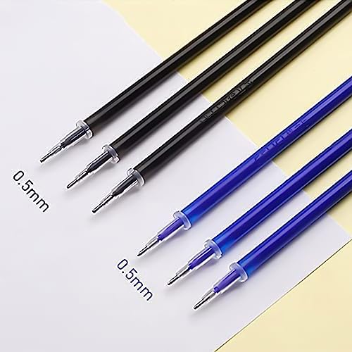 WANGYZJ 0.5mm Erasable Pens, Panda Pens, Cute Erasable Pens, Animal Rollerball Gel Ink Pens, includes 4 pens, 10 black, 10 blue, 5 red pen refills, and 2 erasers., for Kids Office School Supplies