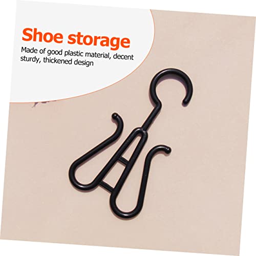 Unomor 10pcs Shoe Rack Foldable Shoe Rack Bike Hanging Hooks Towel Hook Towel Hook for Bike Shoe Holder Laundry Sock Drying Hanger Shoes Hanger Shoe Holder for Shop Shoe Hanging Hook