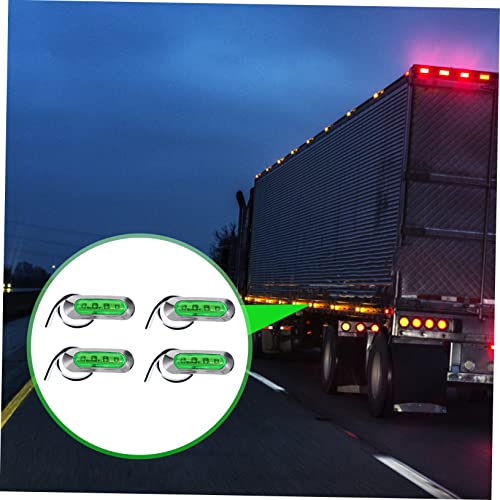 VICASKY Lights 4pcs Boat Truck Side Truck Side Marker Indicator Light Signal Turn Signal Truck Green Abs Turning Light Truck Side Light