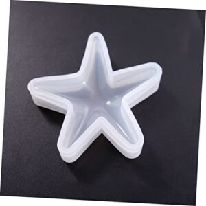 SEWACC 2pcs DIY Starfish Mold Trays Decorative Clear Christmas Ornaments Coaster Resin Mold Epoxy Silicone Present Ornaments Crystal Jewelry Ocean Mold Sea Star Mold Plate Craft Mold Gel