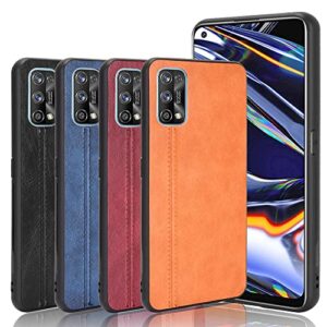 Phone Case for Realme 7 Pro, Case for Realme 7 Pro Cow-Like PU Leather Style Protector Cover, Non-Slip Shockproof Cover for Realme 7 Pro Case