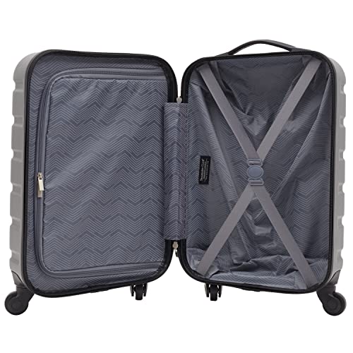 Travelers Club Harper Luggage, Charcoal, 2 Piece Set