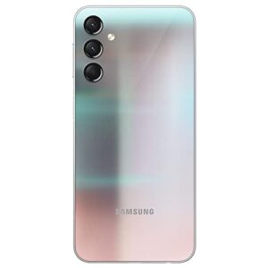 SAMSUNG Galaxy A24 Dual SIM (128GB, 4GB) 6.5" 90Hz AMOLED, Octa-Core (6nm), 50MP Triple Camera, 4G Volte (GSM Unlocked for T-Mobile, Metro, Global) International Model A245M/DSN (w/ 256GB SD, Silver)
