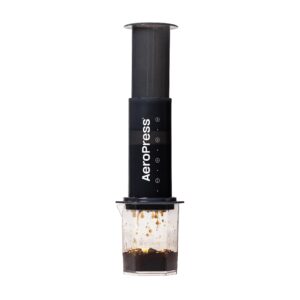 aeropress xl coffee press – 3 in 1 brew method combines french press, pourover, espresso. full bodied, smooth coffee without grit or bitterness. small portable coffee maker for camping & travel