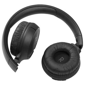 JBL Tune 570BT On-Ear Wireless Bluetooth Headphones with Pure Bass Stereo Sound, Includes Cleaning Cloth - Black(JBLT570BTBLKAM-CC)
