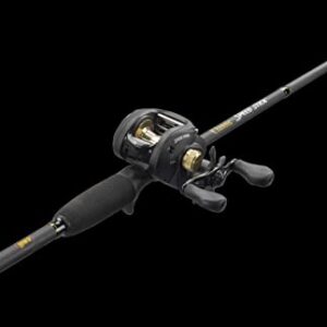 Lew's Classic Black Speed Spool Baitcast Reel and Fishing Rod Combo, 6-Foot 6-Inch 1-Piece Fishing Rod, 6.4:1 Gear Ratio, Black