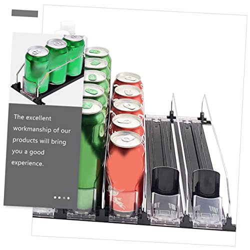 SUPVOX Drink Manager Plastic Organizer A Vending Machine Plastic Drinkware Bottle Sliding Organizer Plastic Drink Puller Vending Machine Glide Beverage Pusher Bottle Can Organizer Pulley