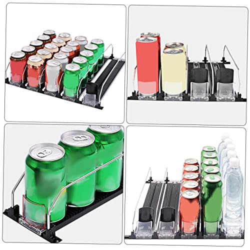 SUPVOX Drink Manager Plastic Organizer A Vending Machine Plastic Drinkware Bottle Sliding Organizer Plastic Drink Puller Vending Machine Glide Beverage Pusher Bottle Can Organizer Pulley