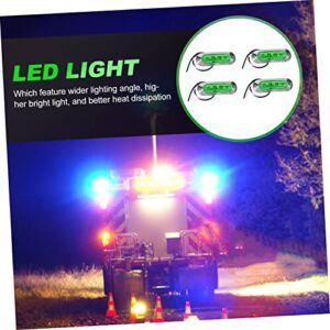 BUGUUYO Truck Light 4pcs Boat Truck Side Marker Warning Light Truck Signal Abs The Width Light Green Directional Lamp Trailer Side Light