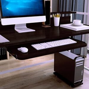 om-pdd keyboard tray under desk slide 20 inches/ 24inches/ 28inches, under desk tray, slide out keyboard tray under desk, ergonomic, wooden