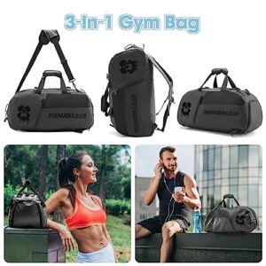 Gym Bag for Women and Men Duffle Bag for Men with Shoe Compartment, Women Sports Duffel Bags for Traveling with Wet Pocket, Gym Backpack for Men Workout Weekender