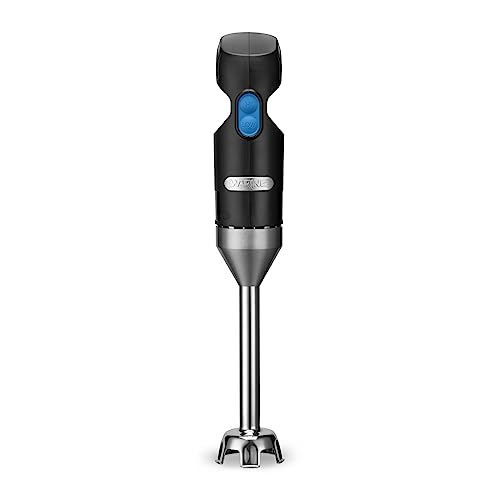 Waring Commercial Quik Stix Light Duty Stick Immersion Hand Held Blender, 7" Fixed Sealed Shaft, Steel Blade, 2 Speed, Professional Restaurant Foodservice Grade, 3 Gallon, 120V 100W, WSB35, Black