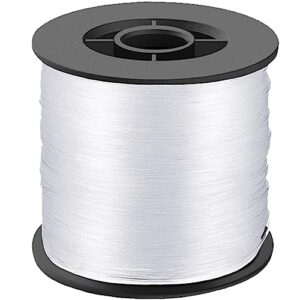 llmsix 200 meters fishing line, 0.8mm 57lb clear fishing line monofilament nylon fishing line invisible hanging wire thickened nylon thread for fishing, hanging, crafts
