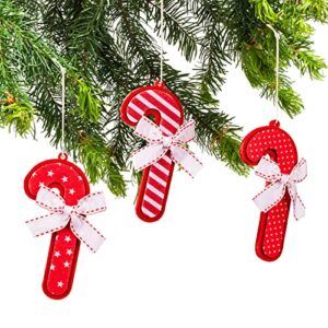 mini christmas tree decoration kits, red felt christmas tree ornament kits, christmas tree decoration includes hanging stockings cane glove for christmas tree decorations wynott