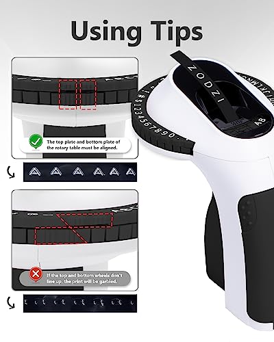 Zodzi Embossing Label Maker Machine with Tapes, Embosser Handheld Label Machine, Vintage Label Maker Embossed Labeler with 3 Rolls Emboss Tapes for Home DIY Crafting - Black