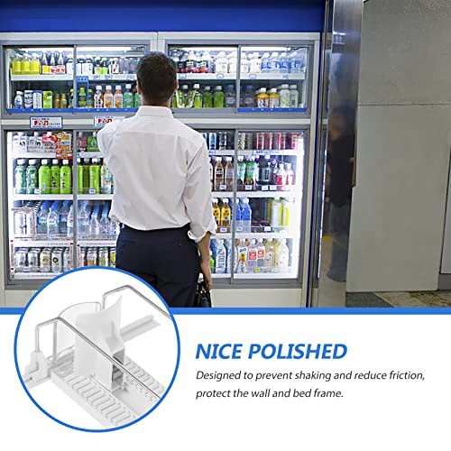 UPKOCH Soda can Organizer Drink Organizer Can Dispenser Automatic Pusher Glide Soda Can Rack Beverage Storage Holder Bottled Water Organizer for Refrigerator White Beverage Dispenser