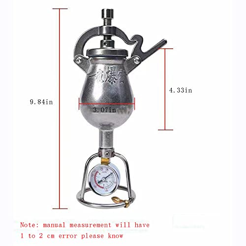 304 Stainless Steel Popcorn Machine, Mini Popcorn Machine,Hand Popcorn Machine,Home Small High Pressure Popcorn Maker Machine for Family Gathering Party Fun