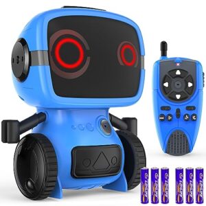 dandist robot toys for boys & girls, remote control robot for kids, auto-demonstration, talkie, and programming functions, flexible arms, dance, music, big eyes toys for boys 4-6 8-12