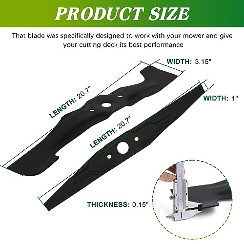 Apeixoto 72531-VH7-000 72511-VH7-000 Mower Blade Compatible with HRX217, HRX217K1, HRX217K2, HRX217K3, HRX217K4 Mower 21" MicroCut Twin Blade Set