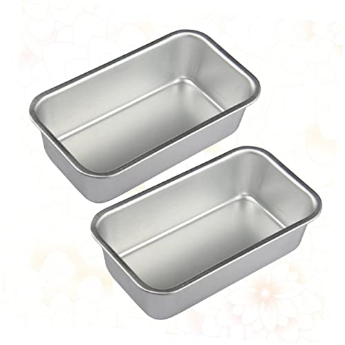 UPKOCH 2pcs Banana Suit Non Stick Baking Sheet Mini Loaf Pans with Lids Loaf Baking Tray Baking Pan French Bread Household Baking Plate Kitchen Supplies Cake Baking Tray Non Stick Pan Set