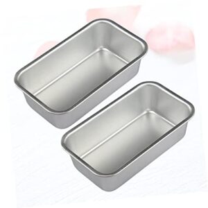 UPKOCH 2pcs Banana Suit Non Stick Baking Sheet Mini Loaf Pans with Lids Loaf Baking Tray Baking Pan French Bread Household Baking Plate Kitchen Supplies Cake Baking Tray Non Stick Pan Set