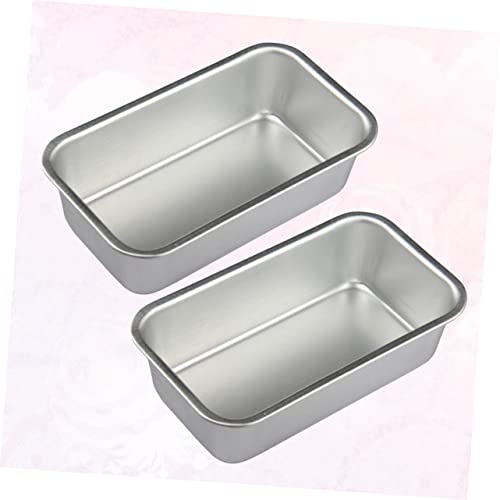 UPKOCH 2pcs Banana Suit Non Stick Baking Sheet Mini Loaf Pans with Lids Loaf Baking Tray Baking Pan French Bread Household Baking Plate Kitchen Supplies Cake Baking Tray Non Stick Pan Set