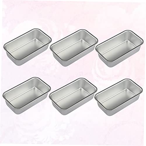 UPKOCH 7pcs Cupcake Baking Pan Cakesicles Mold Mini Cupcake Pan Bread Loaf Tray Bread Toast Box Brownie Kitchen Supplies Baking Tray Household Baking Plate Non Stick Pan Small Bread Oven