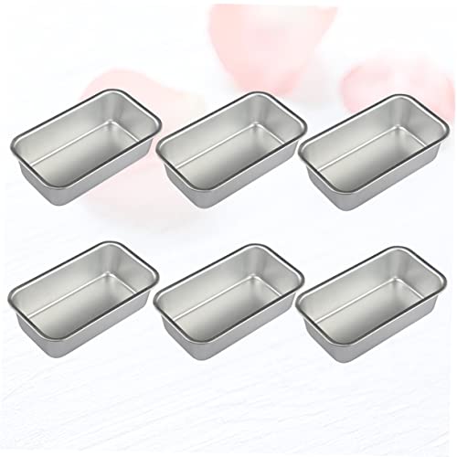 UPKOCH 7pcs Cupcake Baking Pan Cakesicles Mold Mini Cupcake Pan Bread Loaf Tray Bread Toast Box Brownie Kitchen Supplies Baking Tray Household Baking Plate Non Stick Pan Small Bread Oven