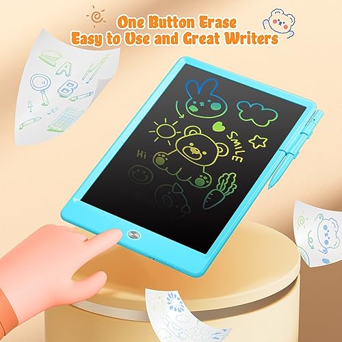 Kidopire LCD Writing Tablet for Kids, 2 Pack 10-Inch Toddler Doodle Board Drawing Board, Reusable Drawing Tablet Drawing Pad Kids Toys, Ideas Birthday Gifts for 3 4 5 6 7 8 Year Old Boys Girls