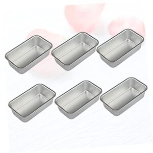 UPKOCH 6pcs Cake Kit Aluminum Cake Pans Banana Suit Loaf Tin Pan Loaf Pans Nonstick Loaf Pan Kitchen Supplies Household Baking Plate Non Stick Pan Toast Set Silver Big Bread French